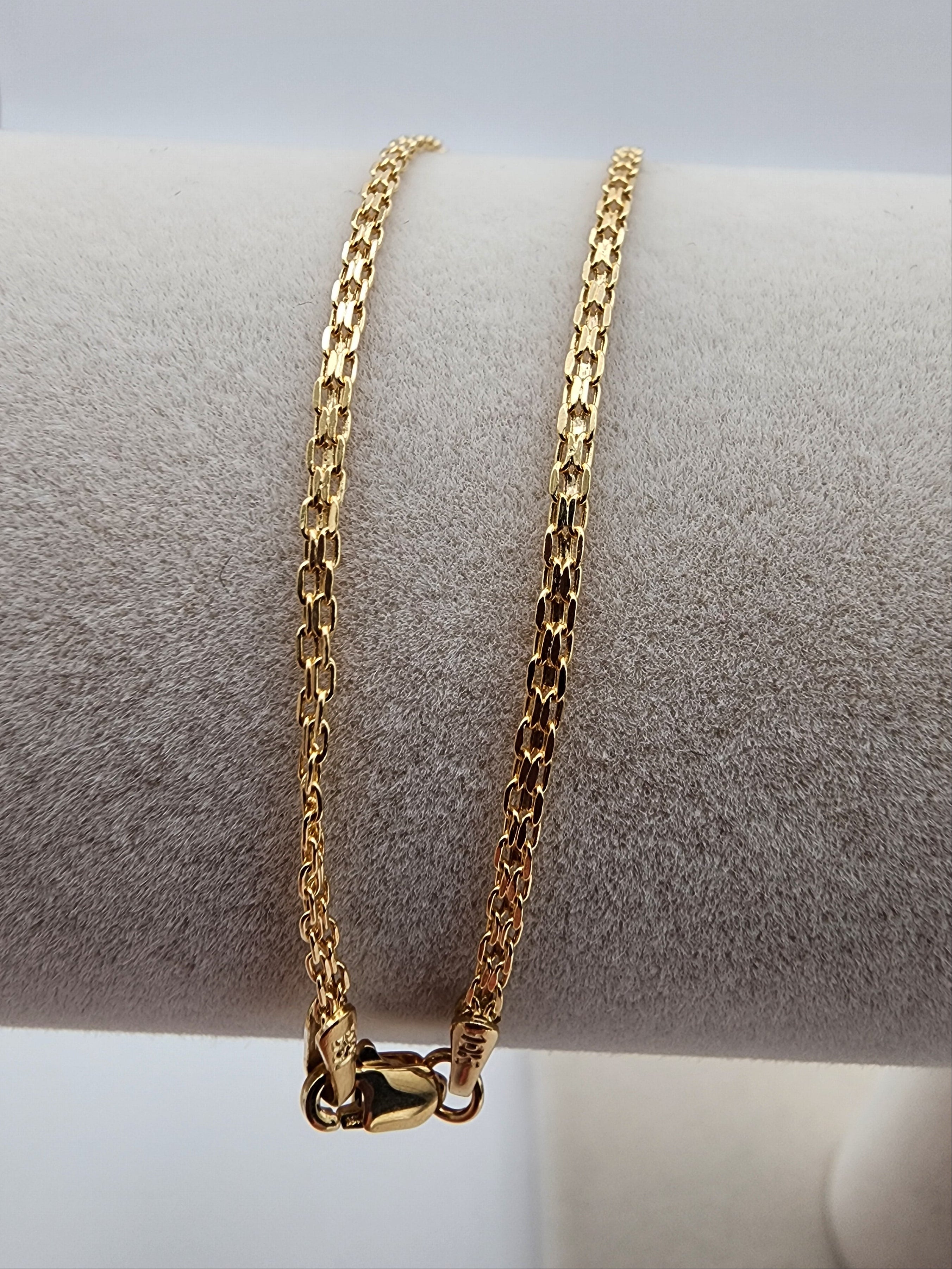 10K Gold Box Chain Bracelet (8.5”, 2 mm)