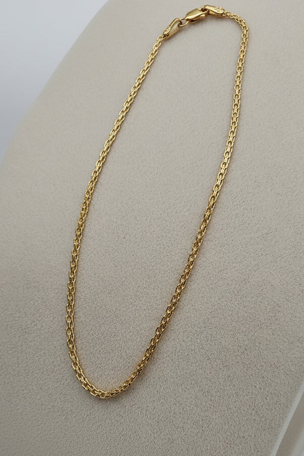 10K Gold Box Chain Bracelet (8.5”, 2 mm)
