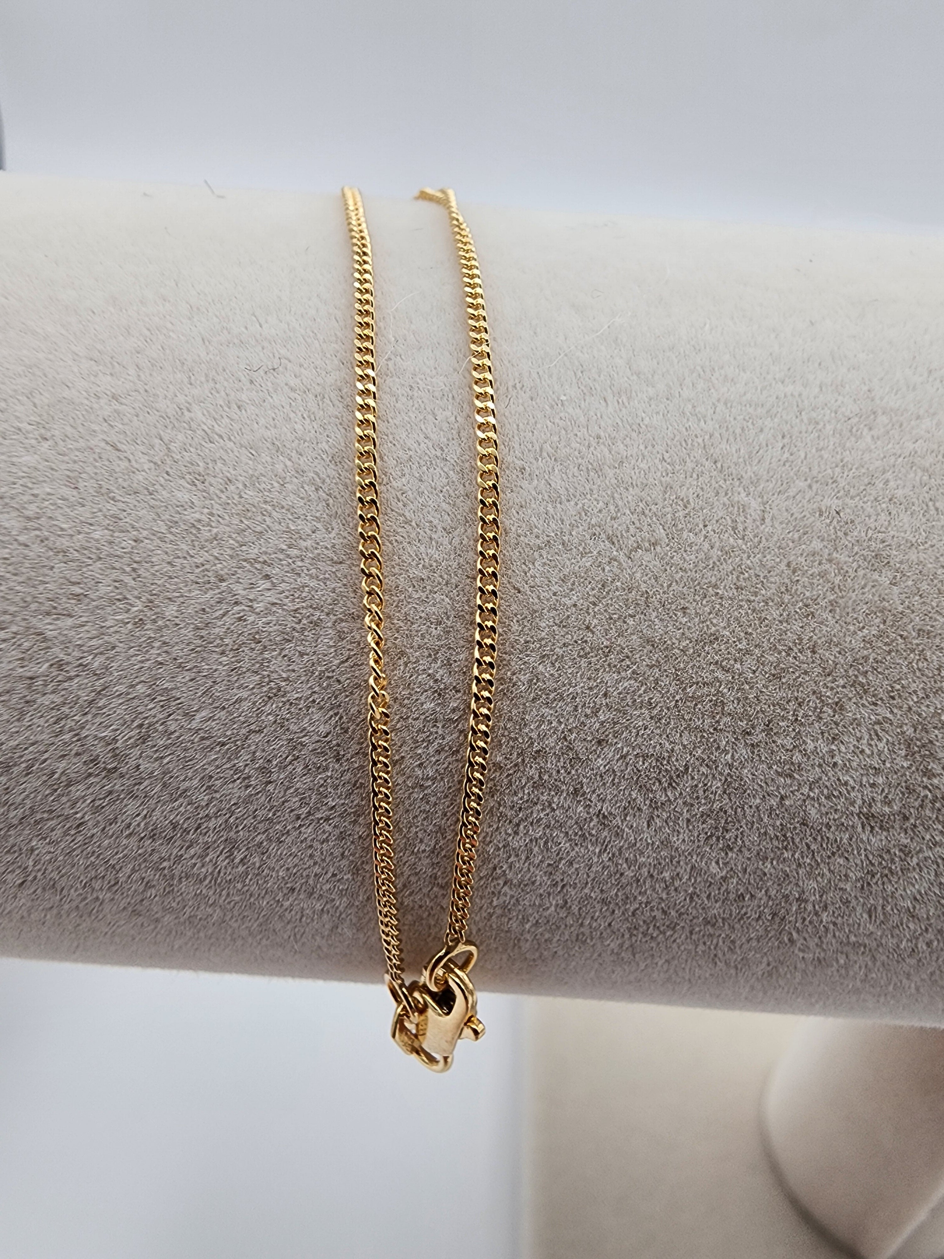 10K Gold Box Chain Bracelet (7”, 1.3 mm)