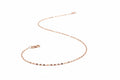 10K Rose Gold Mirror Station Chain (16”, 1.2 mm)