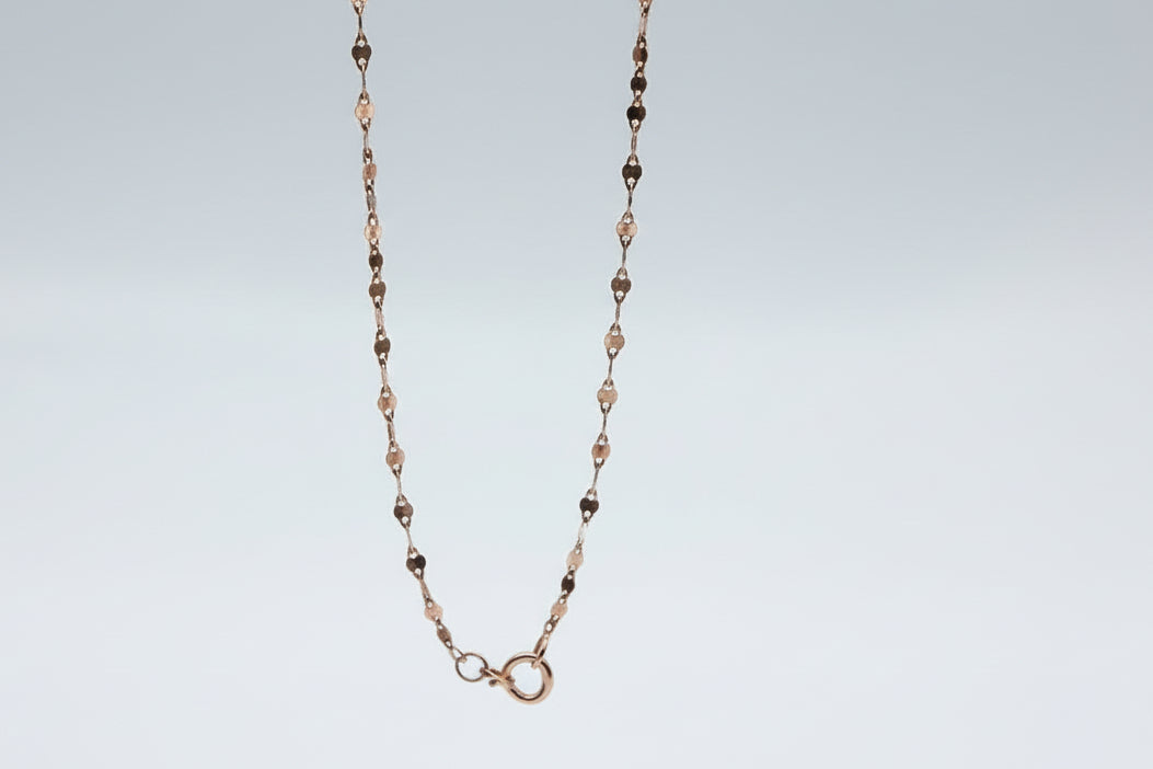 10K Rose Gold Satellite Chain Bracelet (7”, 1.1 mm)