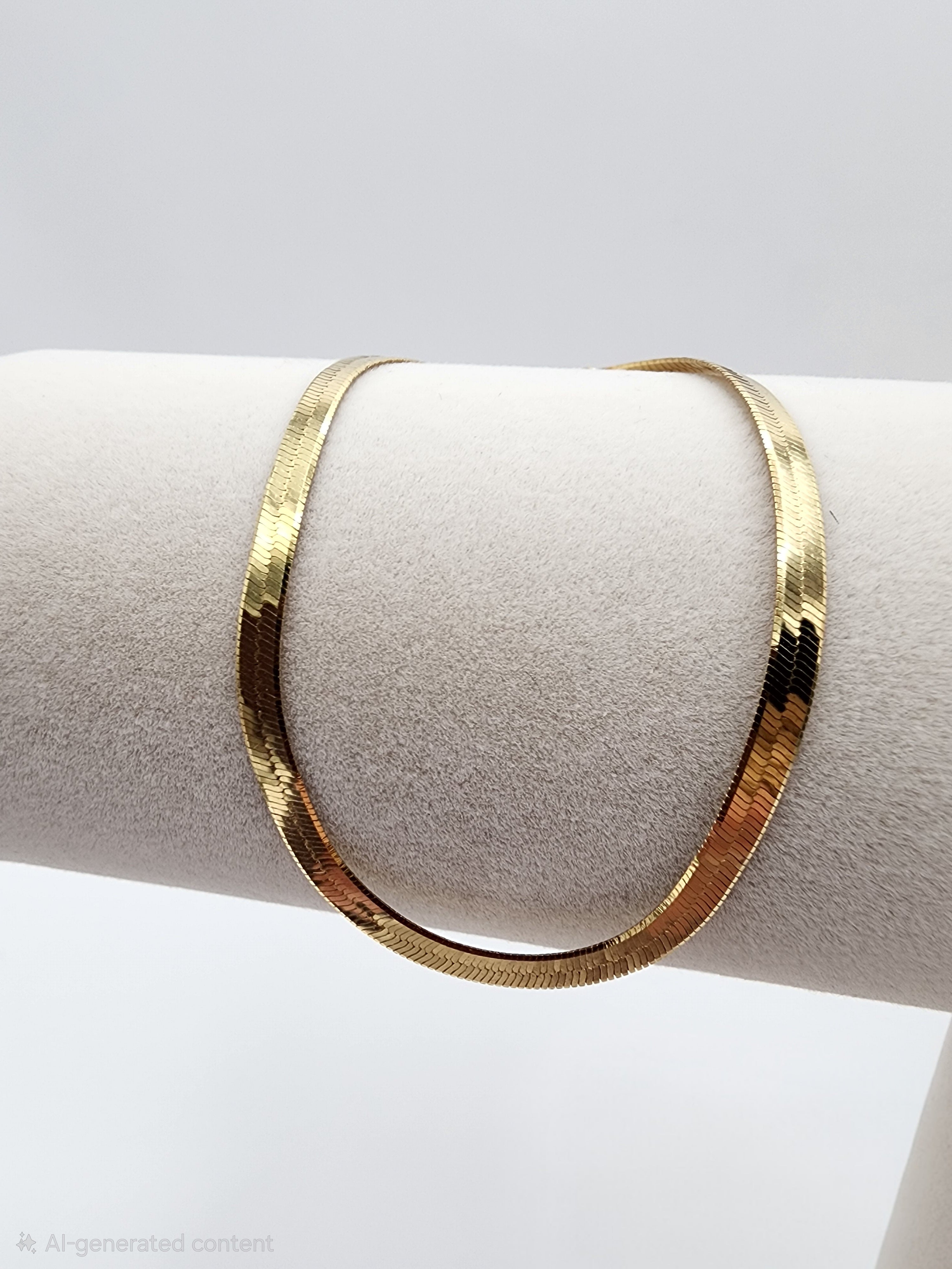 Italian Gold-Plated Sterling Silver Bracelet (Approx. 8”)
