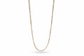 Sterling Silver Tricolor Star-Cut Chain  (20”, 2.6 mm)
