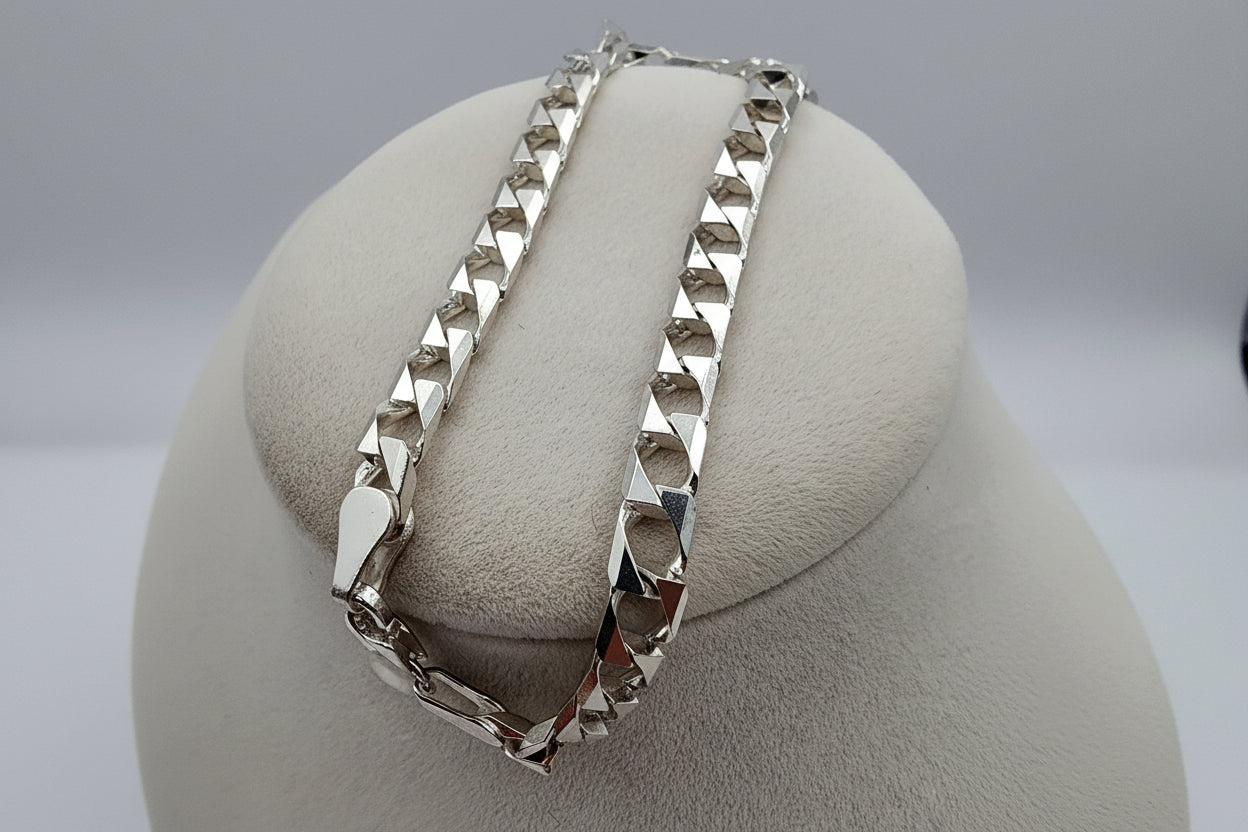 Sterling Silver Curb Chain Bracelet – Polished (4.8 mm, 7”)