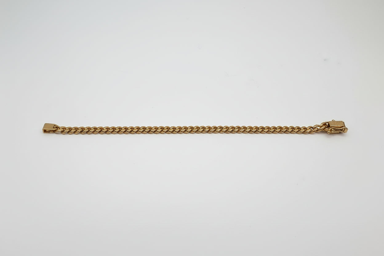 Gold-Plated Sterling Silver Cuban Link Bracelet (4.8 mm, 8.5”)