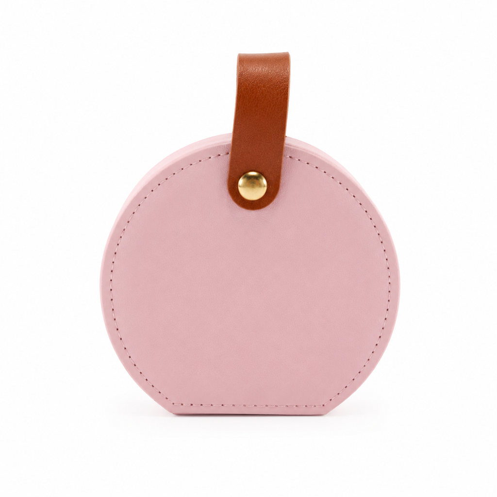 Mancerat Travel Jewelry Case – Compact Organizer (Pink)