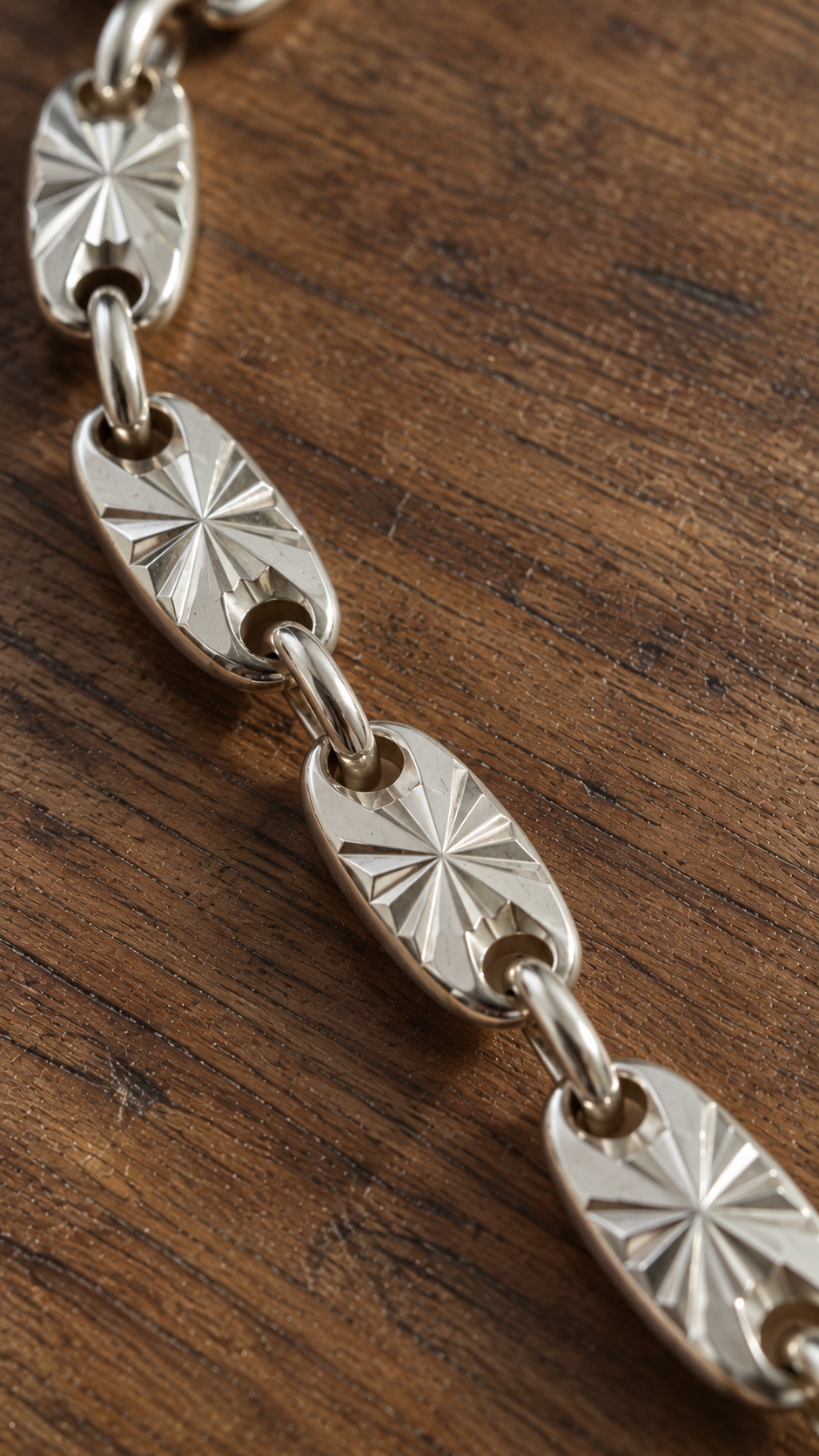 Sterling Silver Starburst Chain