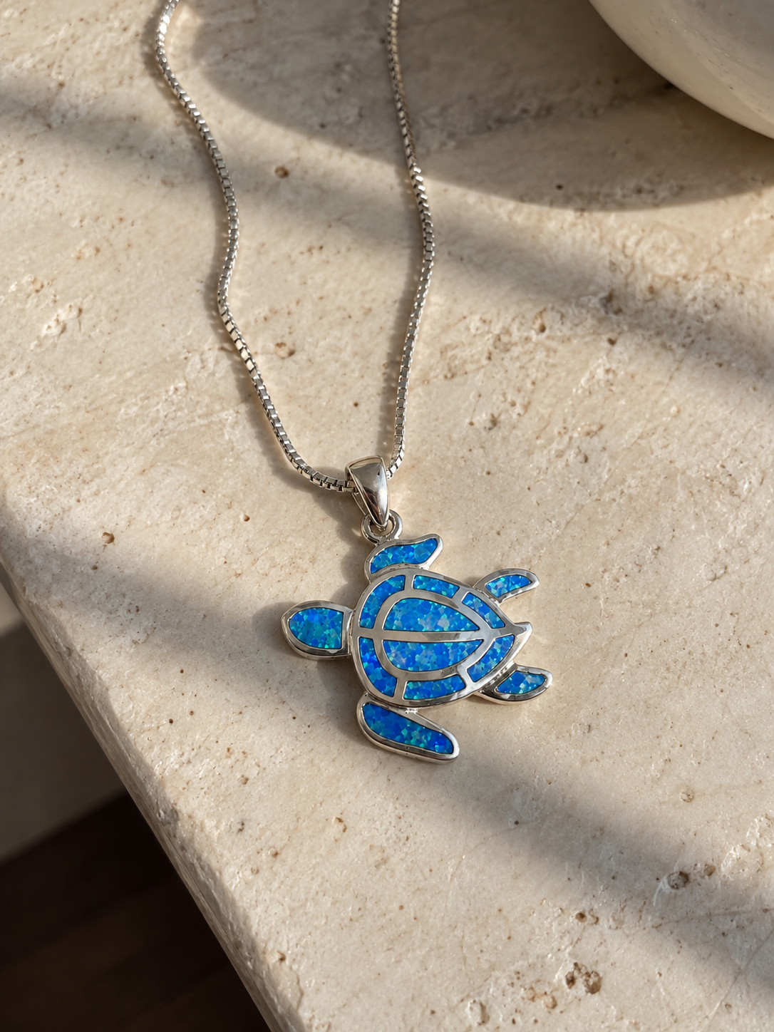 Ocean Drift Sea Turtle Necklace | Sterling Silver | Designed in Hawaii