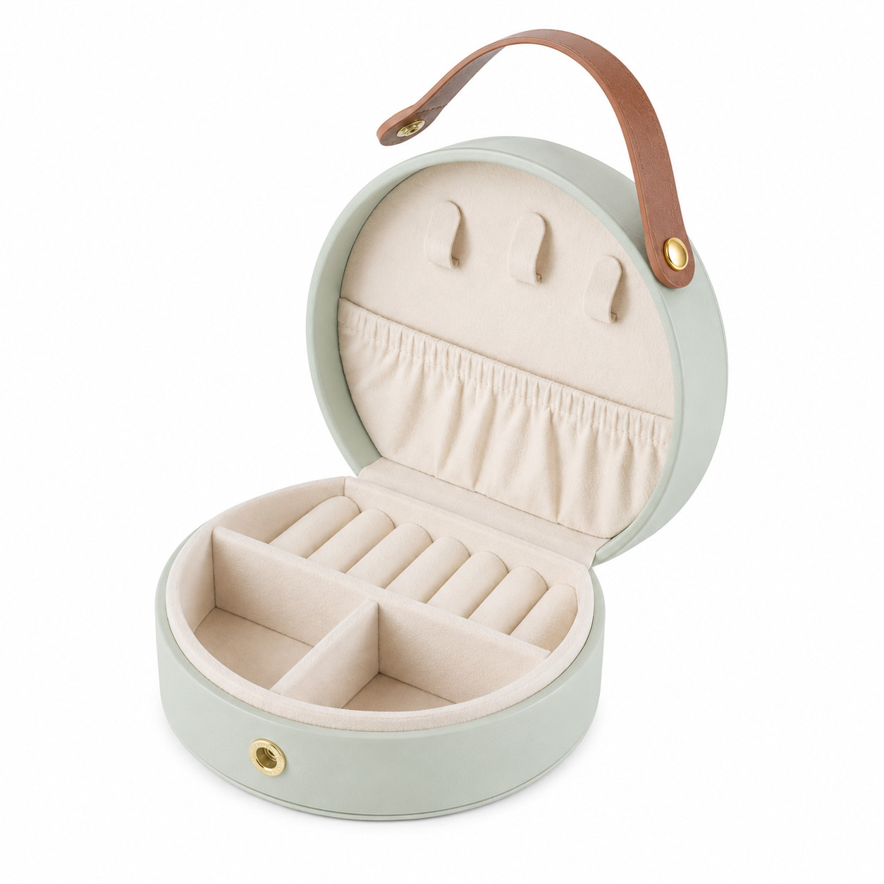 Mancerat Travel Jewelry Case – Compact Organizer (greenI
