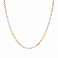 Italian Tricolor Mariner Chain — Sterling Silver (20”, 1.6 mm)