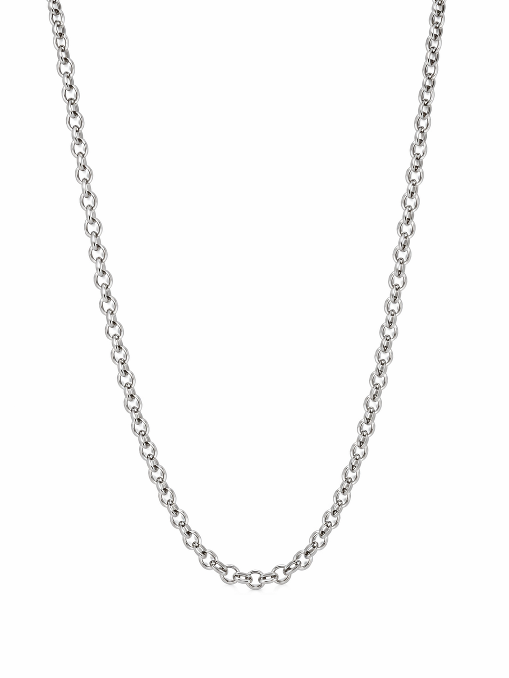 Sterling Silver Rolo Chain  (18”, 3.2 mm)
