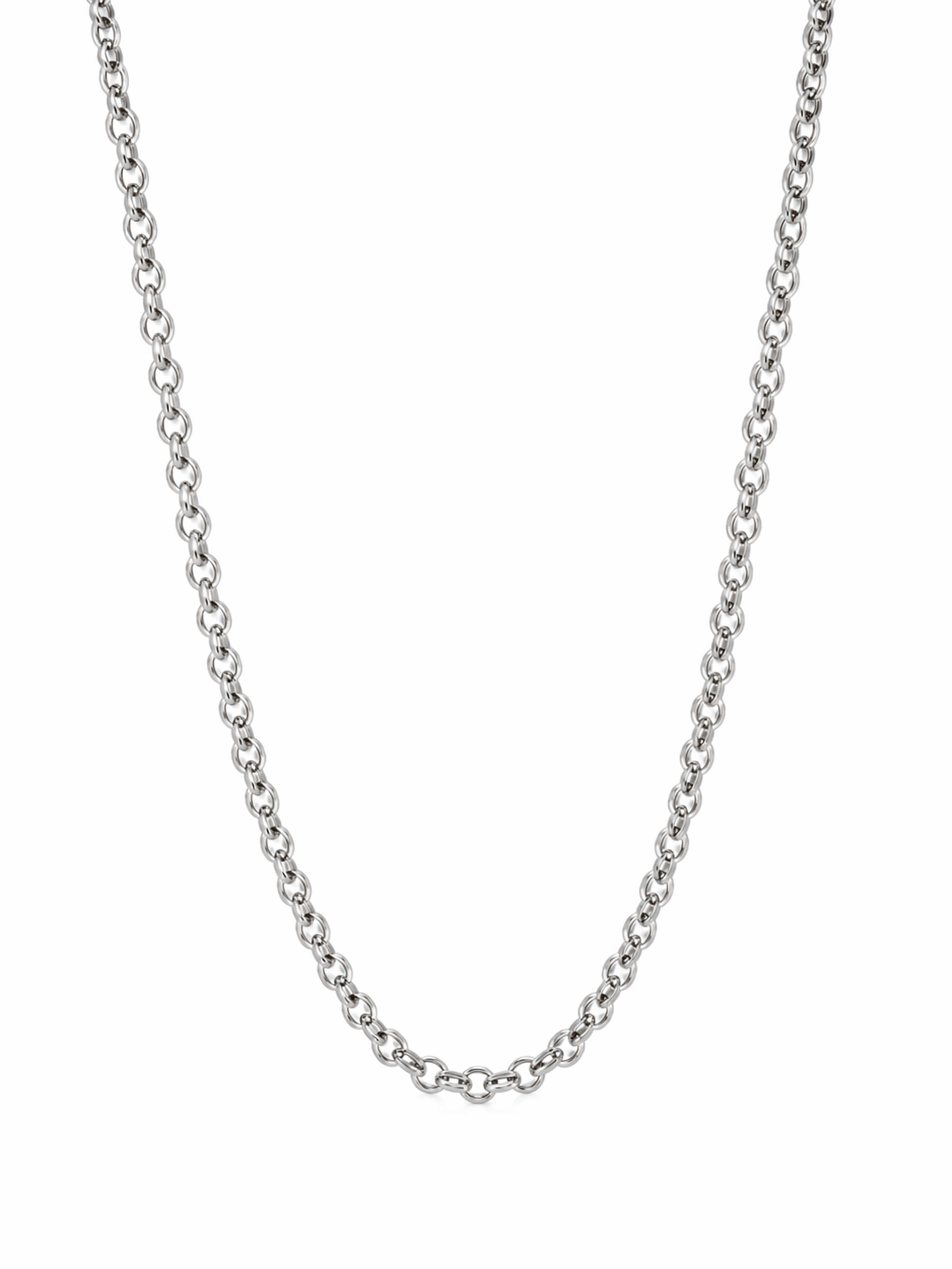 Sterling Silver Rolo Chain  (18”, 3.2 mm)