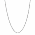 Sterling Silver Flat Cuban Chain (18”, 2 mm)