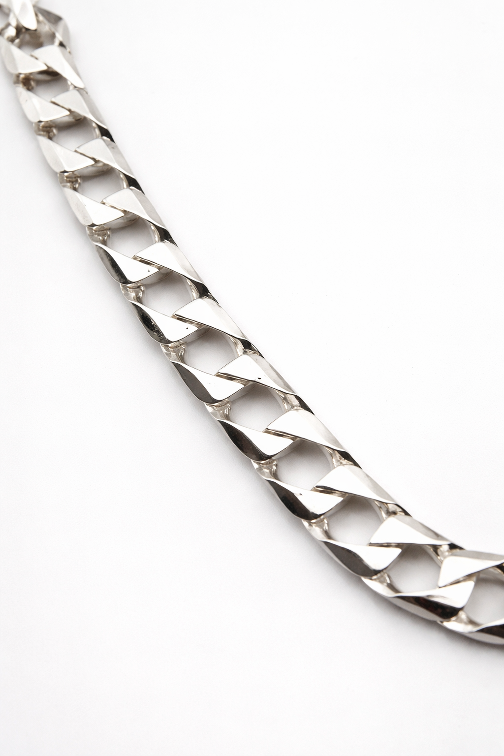 Sterling Silver flat Curb Chain Bracelet – Polished (4.8 mm, 7”)