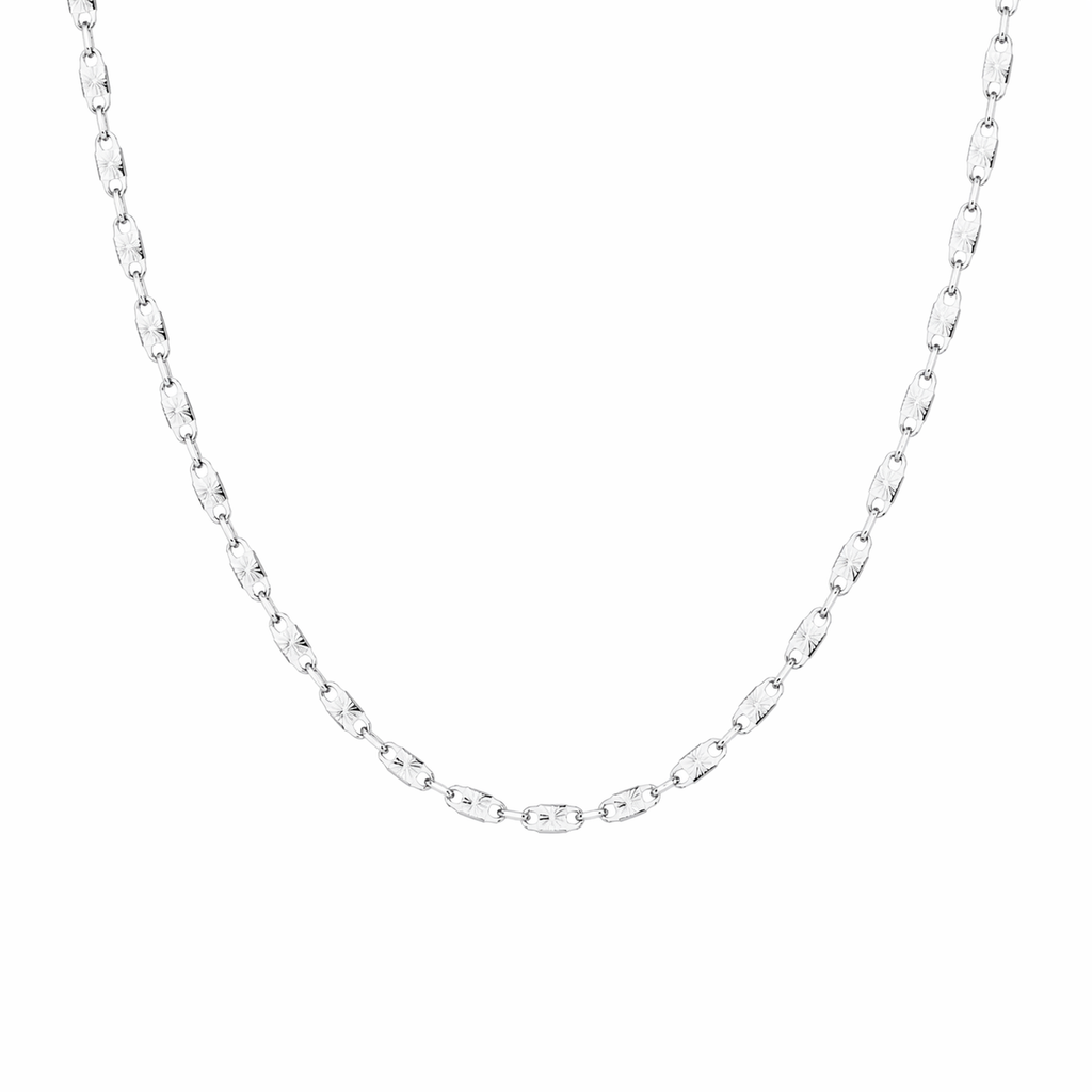 Sterling Silver Starburst Chain  (16”, 2.4 mm)