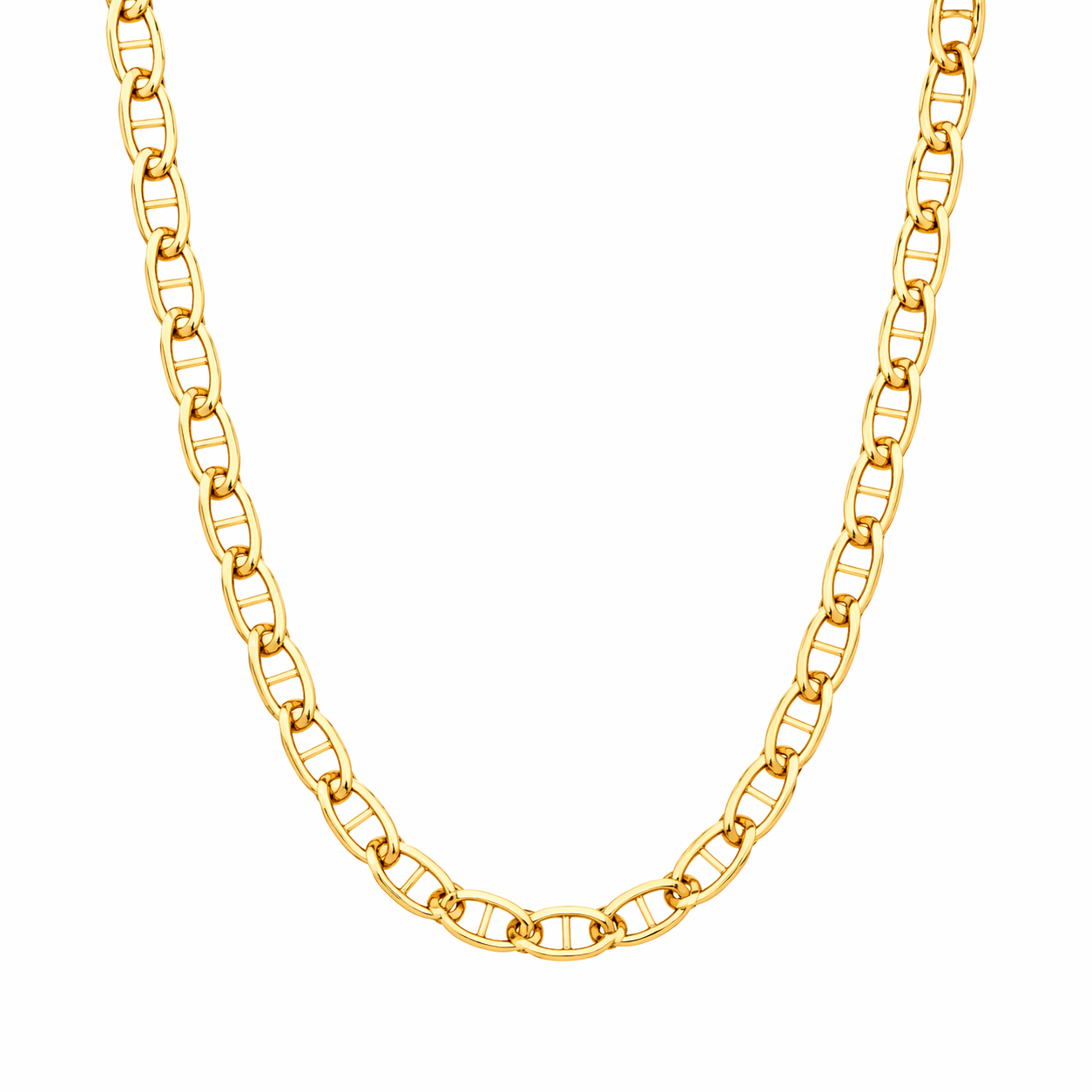Gold-Over-Sterling Silver Mariner (16”, 2.1 mm)
