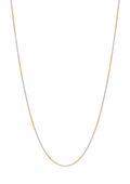 Sterling Silver Two-Tone Box Chain