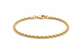 Diamond-Cut Rope Chain Bracelet (10K Gold)