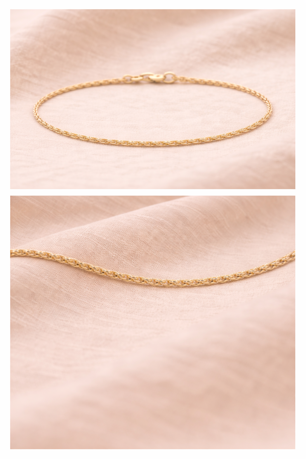 Diamond-Cut Rope Chain Bracelet (10K Gold)