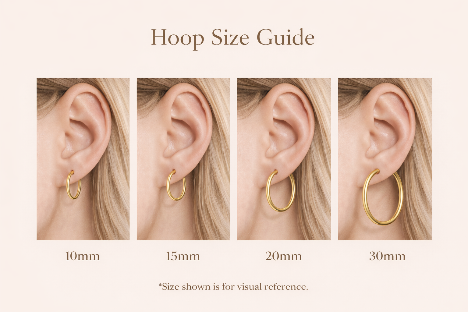Diamond-Cut Gold Hoop Earrings – 14K Gold Filled (30mm)