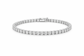 Sterling Silver Moissanite Tennis Bracelet (4.97 CTW, 7.5”)