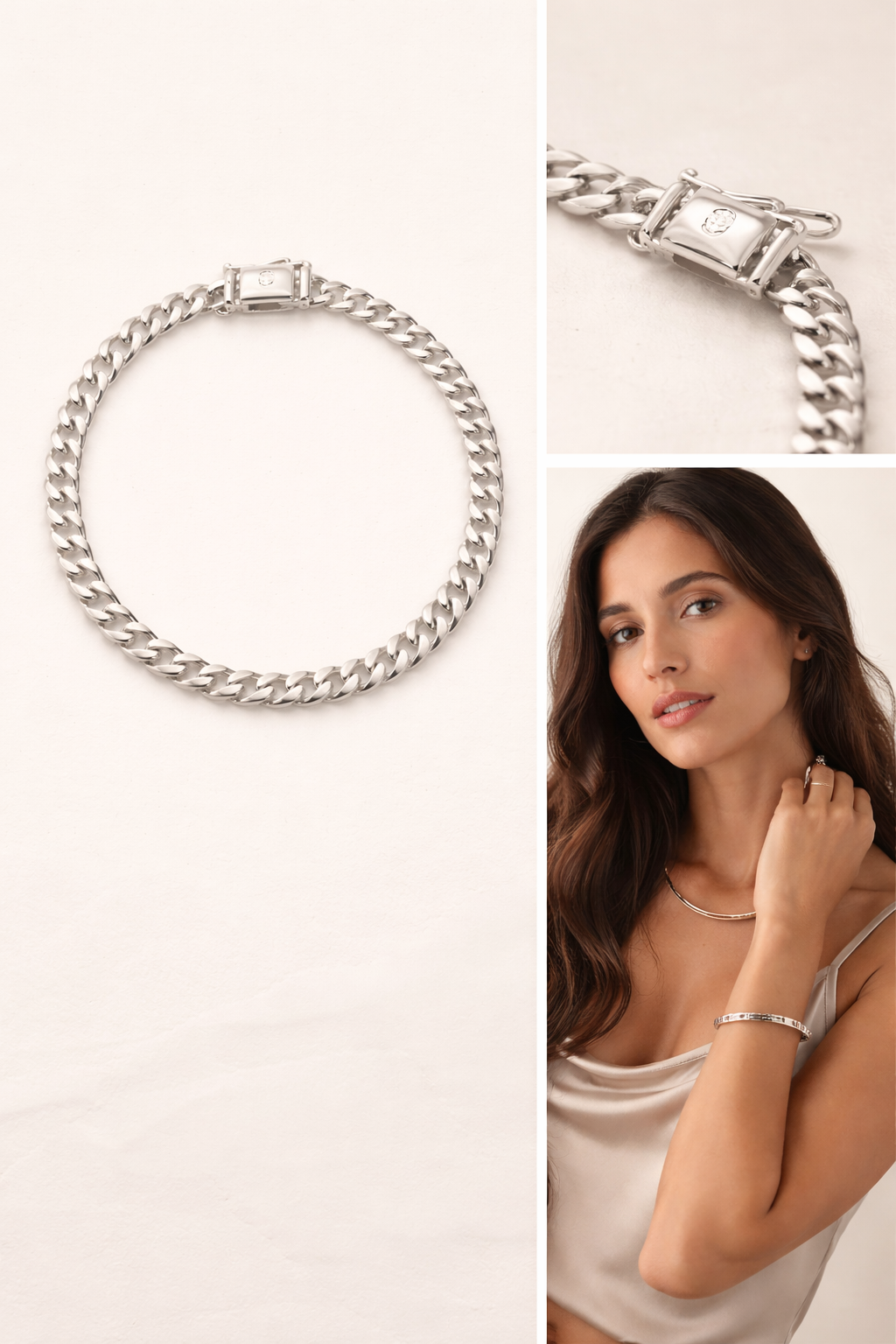 Sterling Silver Refined Curb Chain Bracelet – (4.2mm, 8-Inch)