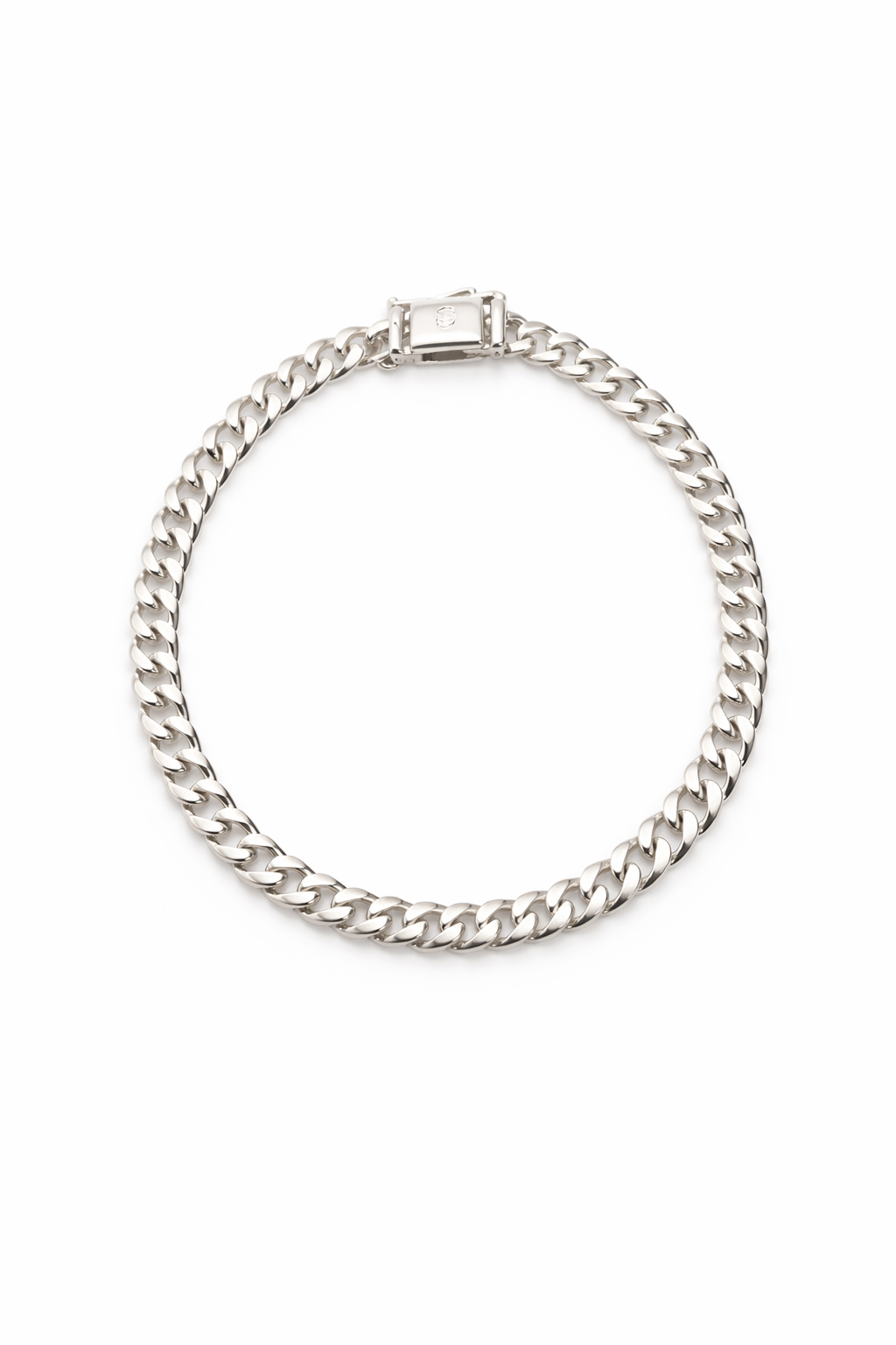 Sterling Silver Refined Curb Chain Bracelet – (4.2mm, 8-Inch)