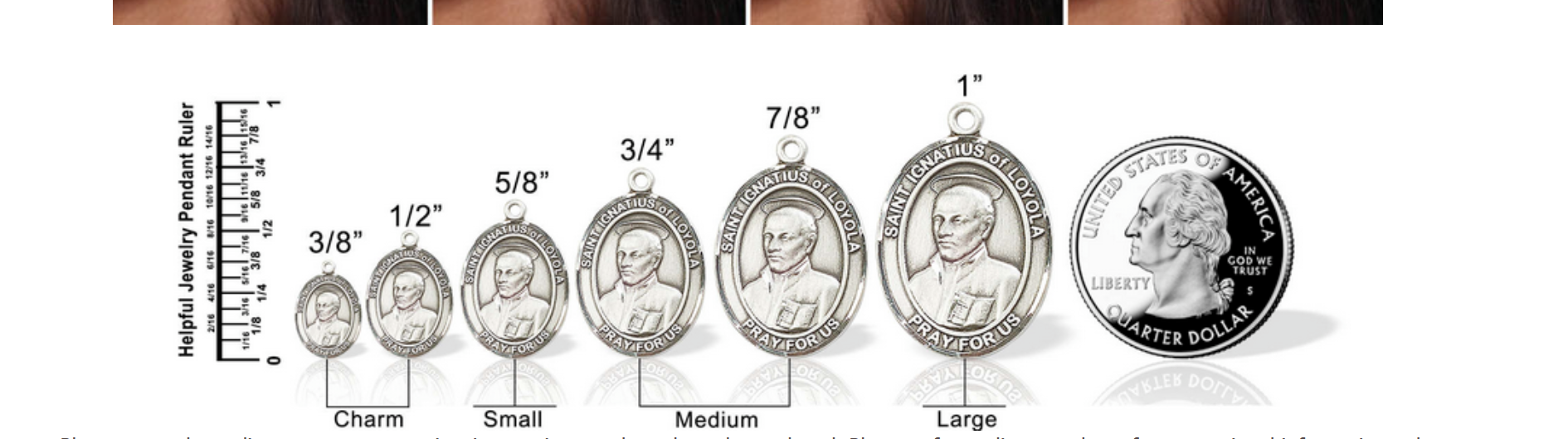 10K Solid Gold Virgin Mary Medal Pendant