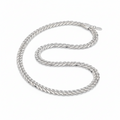 Sterling Silver 6-Sided Diamond-Cut Curb Chain (16”, 3 mm)