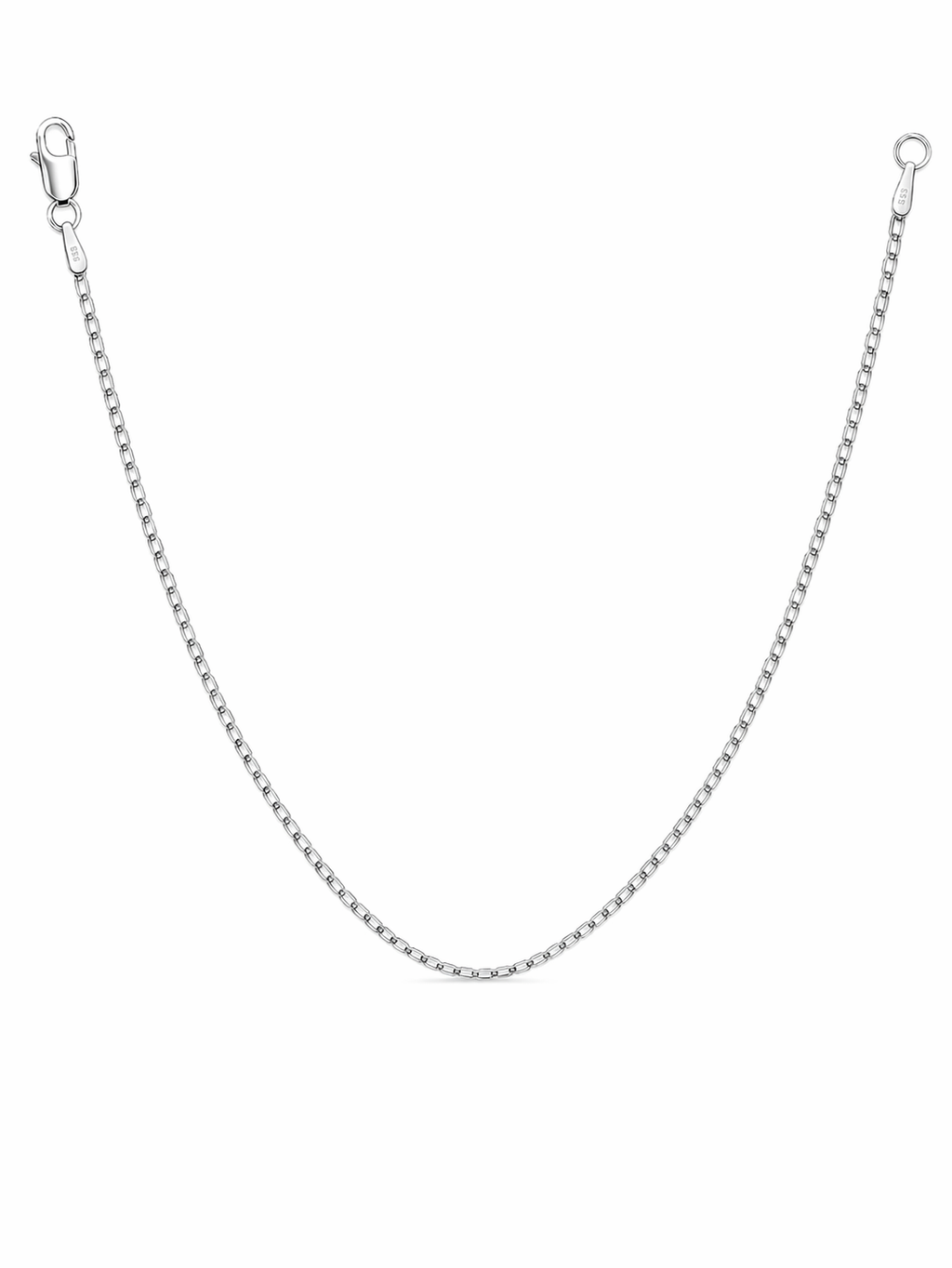 Sterling Silver Mariner Chain (16”, 2.1 mm)
