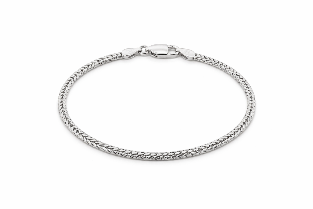 Sterling Silver Foxtail Bracelet (7.5”, 2.2 mm)
