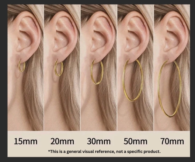 14K Gold Heart Hoop Earrings