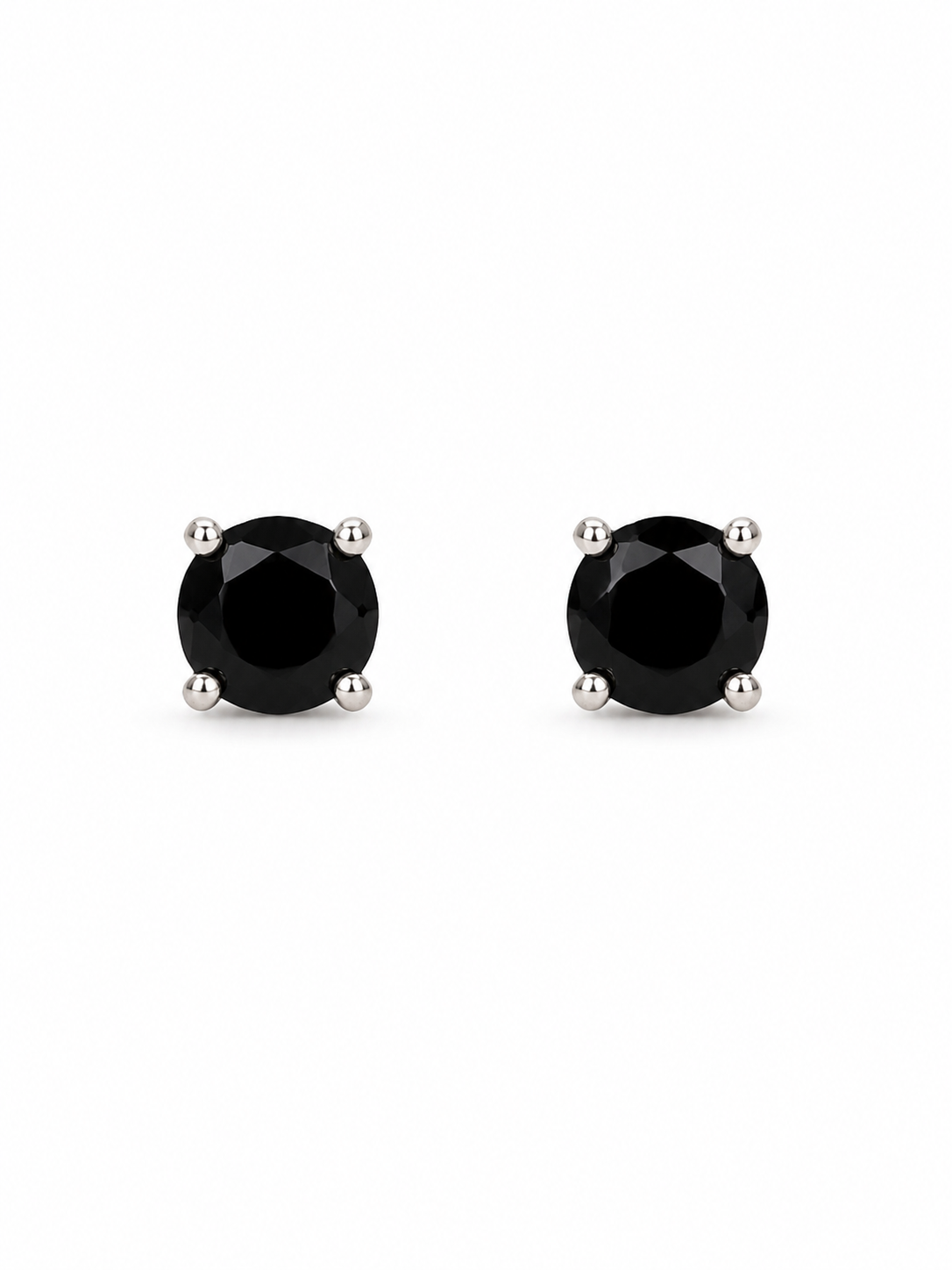 Essential CZ Stud Earrings – Sterling Silver (4mm)