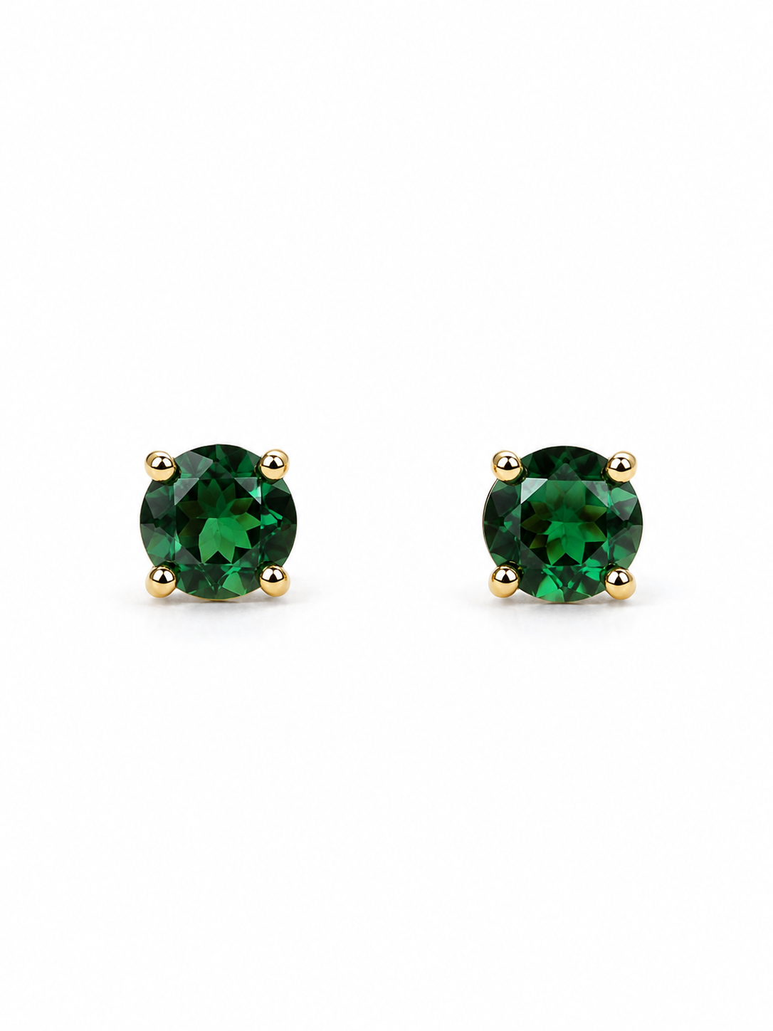Essential CZ Stud Earrings – Sterling Silver (4mm)