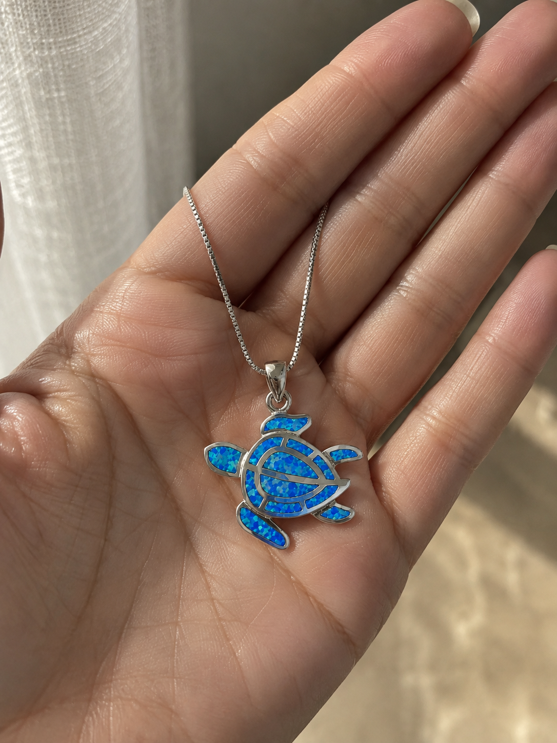 Ocean Drift Sea Turtle Necklace | Sterling Silver | Designed in Hawaii
