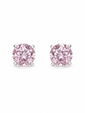Essential CZ Stud Earrings – Sterling Silver (4mm)