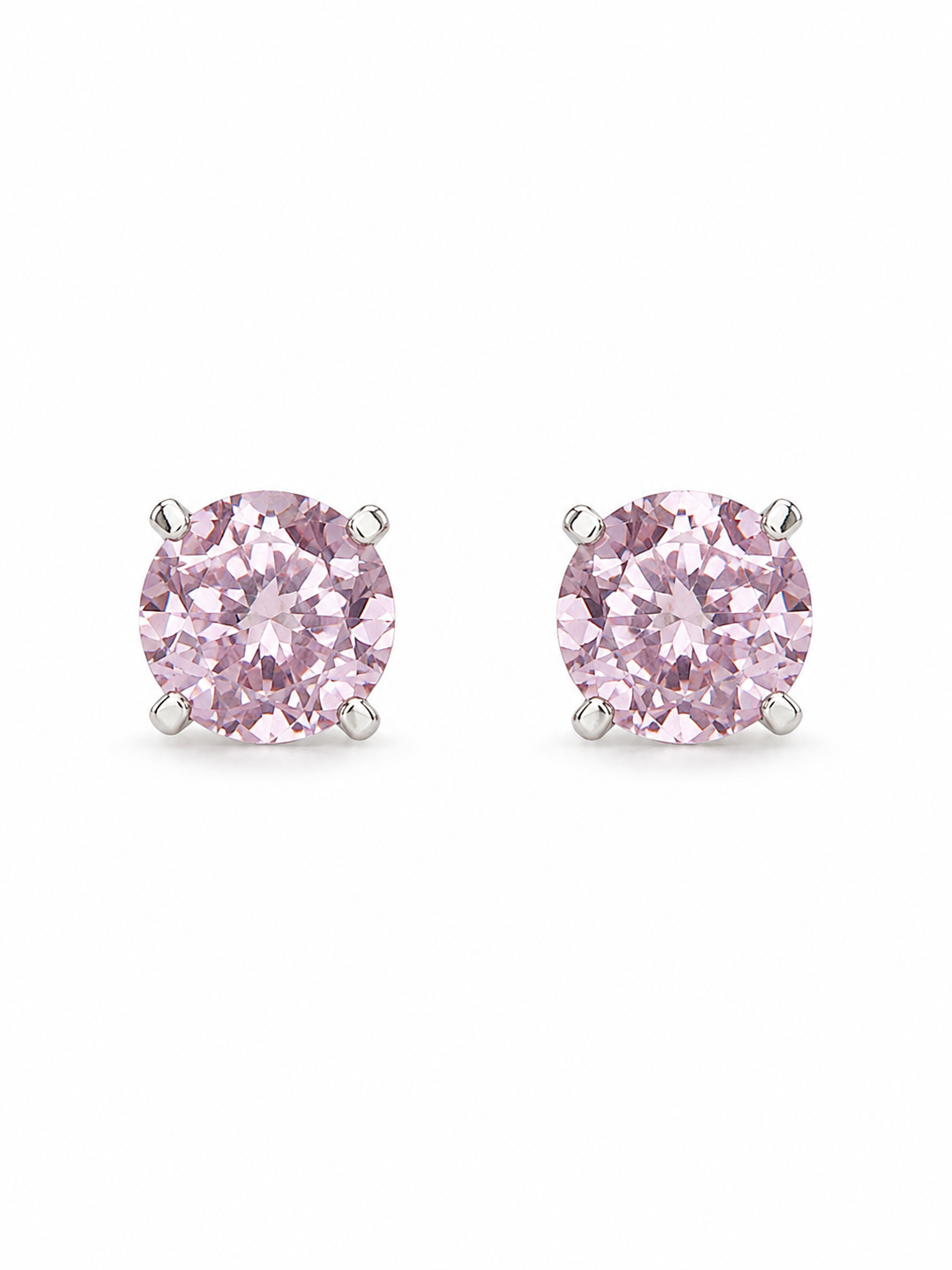 Essential CZ Stud Earrings – Sterling Silver (4mm)