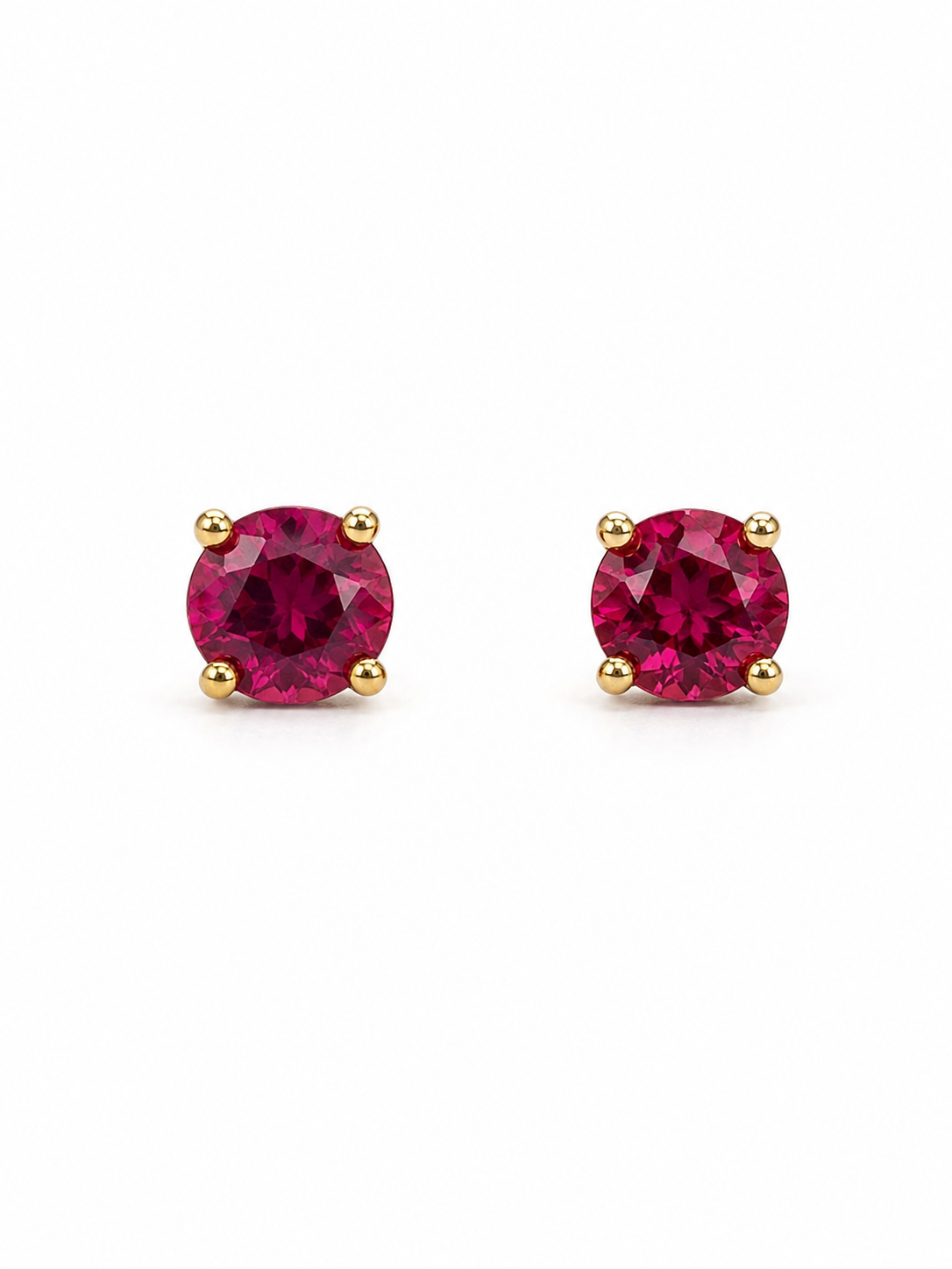 Essential CZ Stud Earrings – Sterling Silver (4mm)