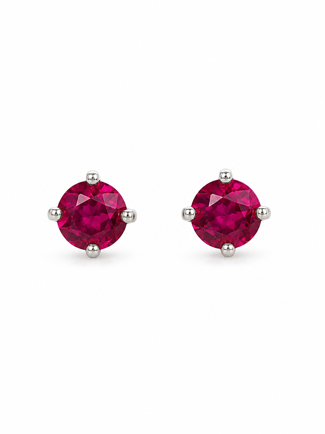 Essential CZ Stud Earrings – Sterling Silver (4mm)